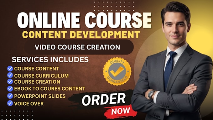create professional elearning course video content