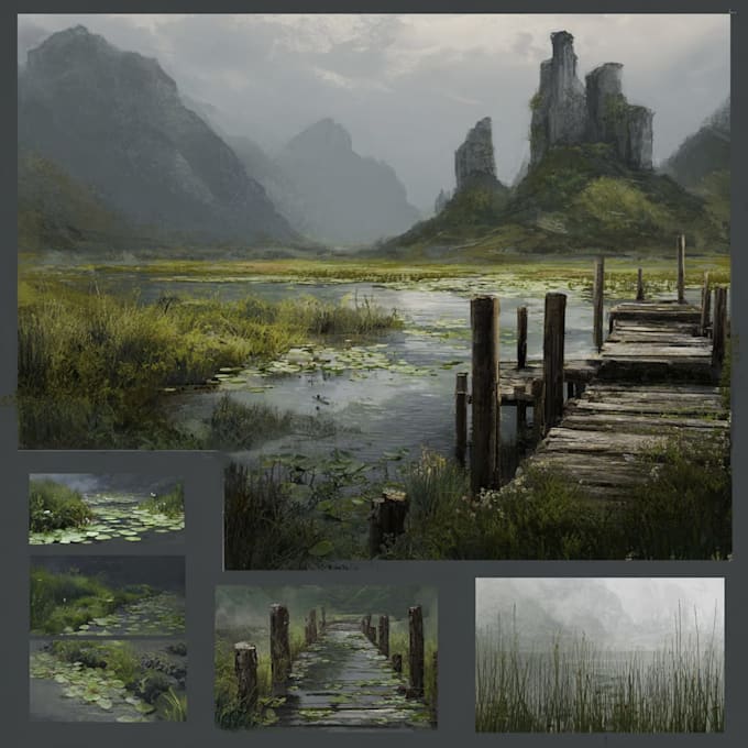 draw environment concept art