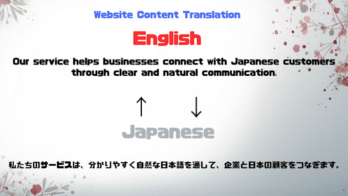 provide native japanese translation and proofreading
