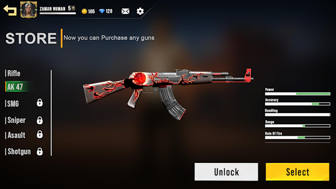 create modern game UI UX design