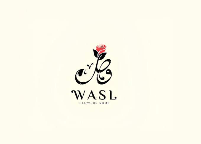 make a unique arabic calligraphy and typography logo design