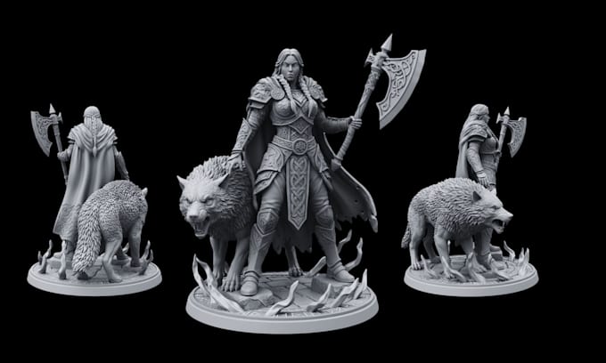 sculpt miniatures, figurines and creatures for 3d printing