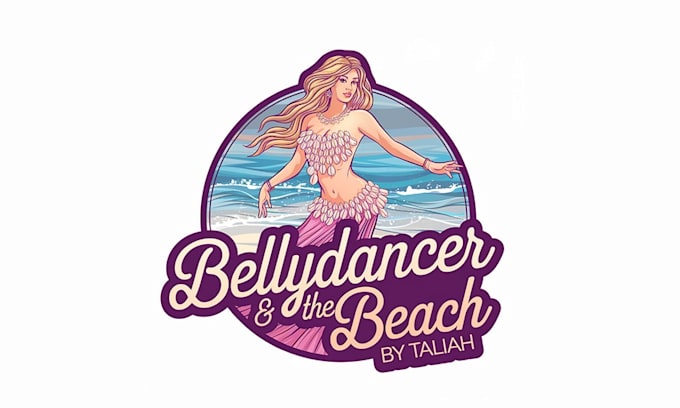 create a unique beach logo for your brand