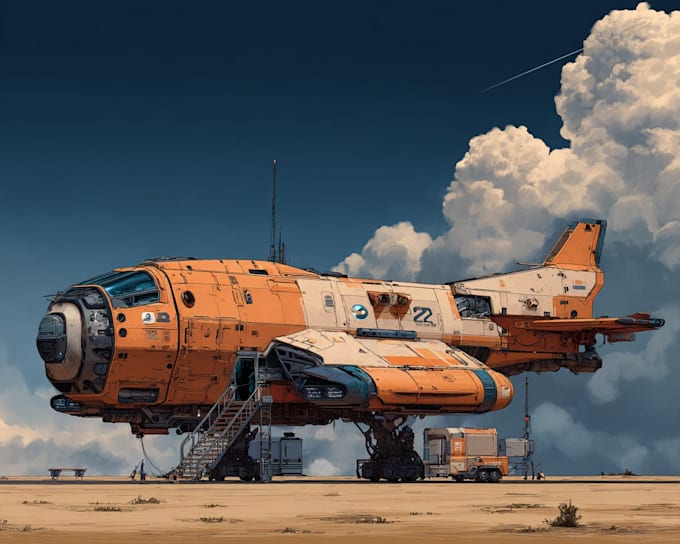 design spaceships and sci fi vehicles