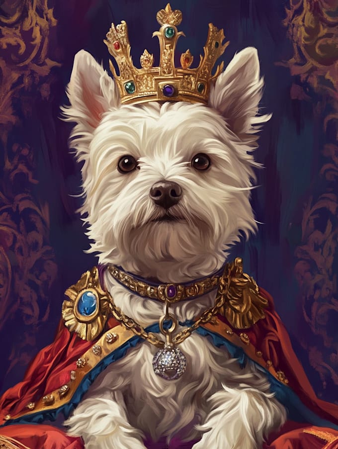 do a custom pet portrait, dog portrait, cat portrait