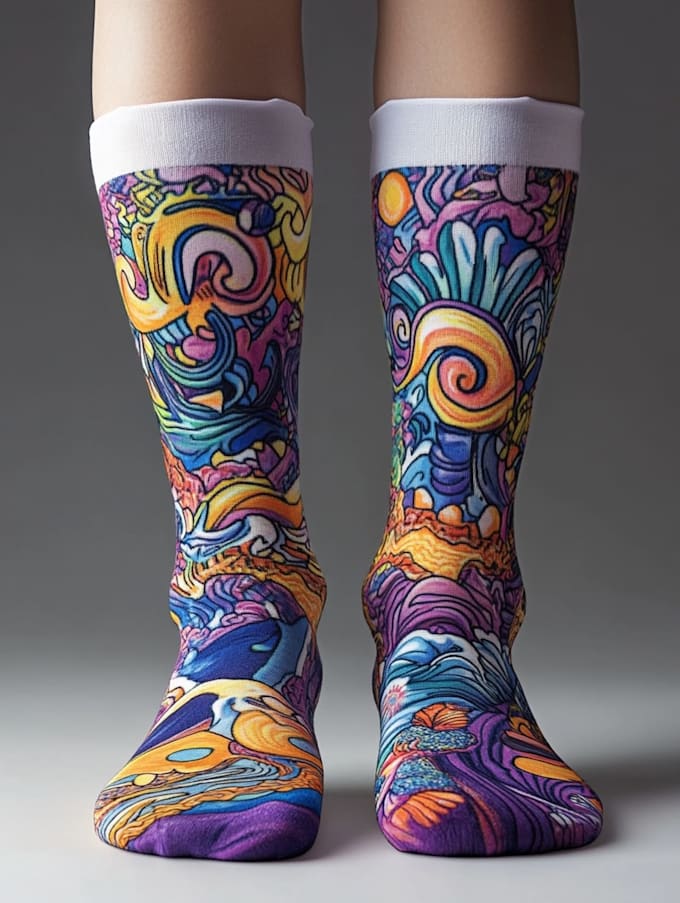 unique socks design and custom socks design