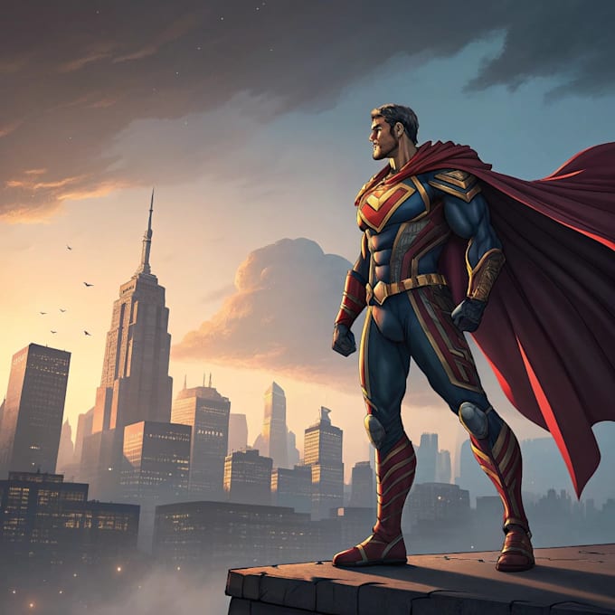 superhero character for comics
