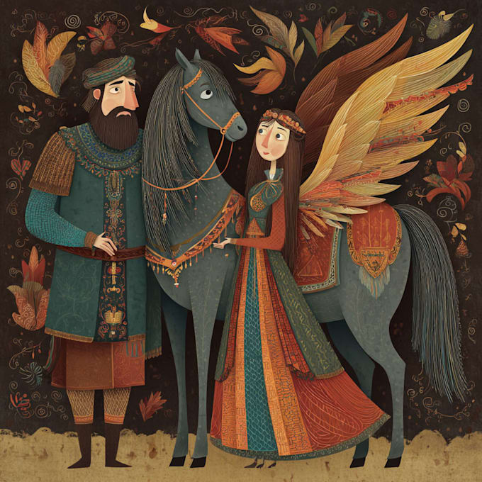 draw fairy tale illustration for your concept
