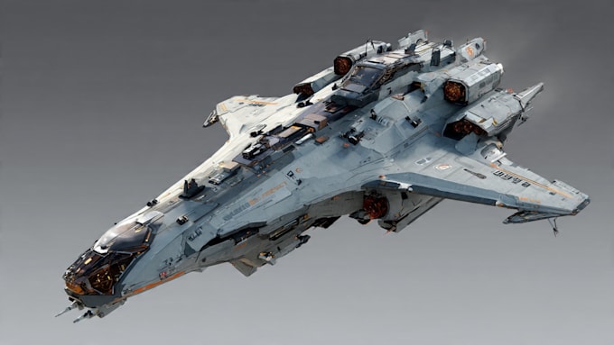 draw high quality spaceship concepts