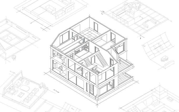 Design architectural floor plan, house plan, 2d floor plan blueprint by ...