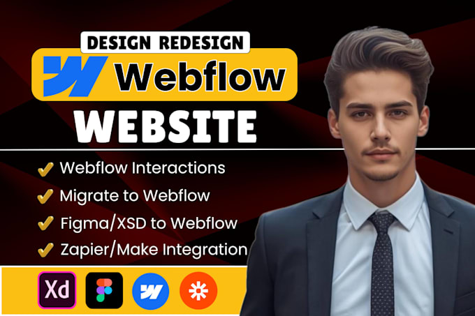 build webflow website, redesign webflow website figma to webflow, webflow expert