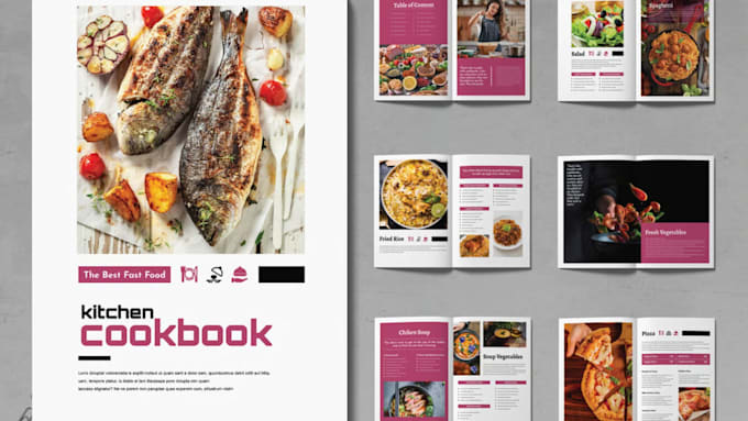 Computer Menu Food Names Design digital food menu, cookbook recipes, cafe, hotel animated ...