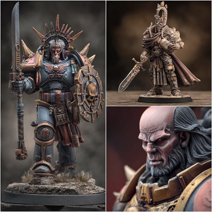 paint your warhammer, dnd, tabletop, and custom models