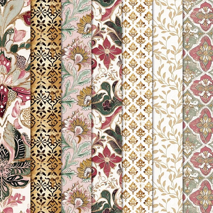 create pattern design for textile fabrics print