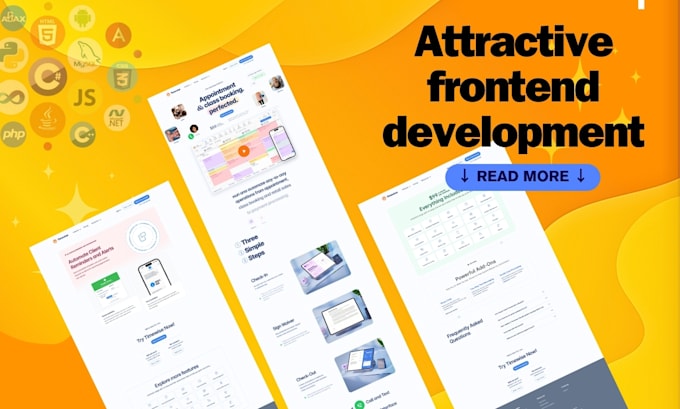 do website development as full stack web developer, frontend backend development