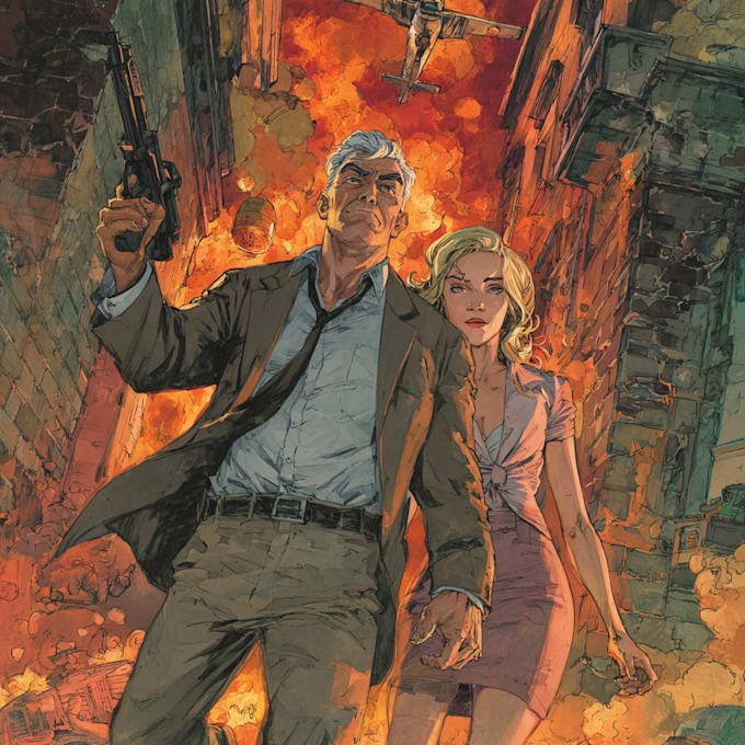 do cover art in comic cartoon artwork