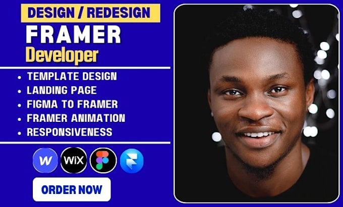 design or redesign a high converting framer website