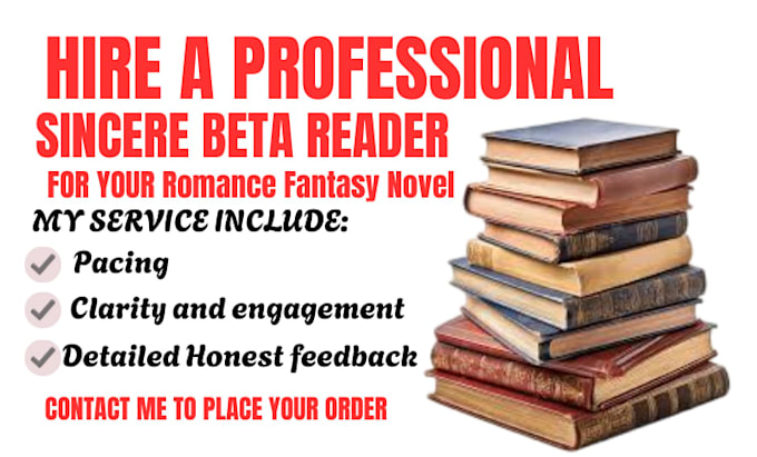 provide sincere beta reading for your romantasy or romance fantasy