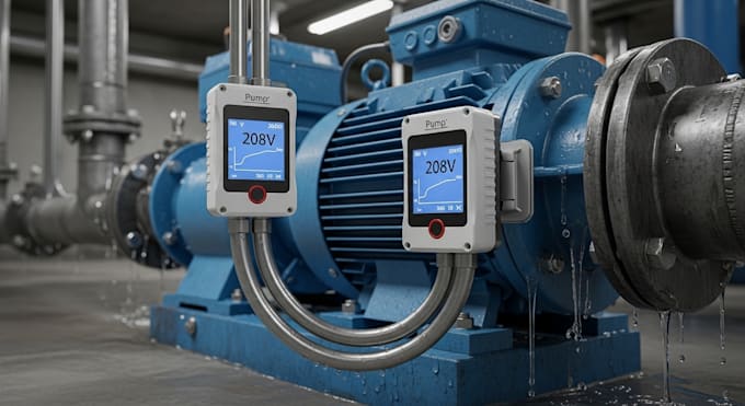 design iot and ai voltage sensors for elevators, pumps, generators and hvac