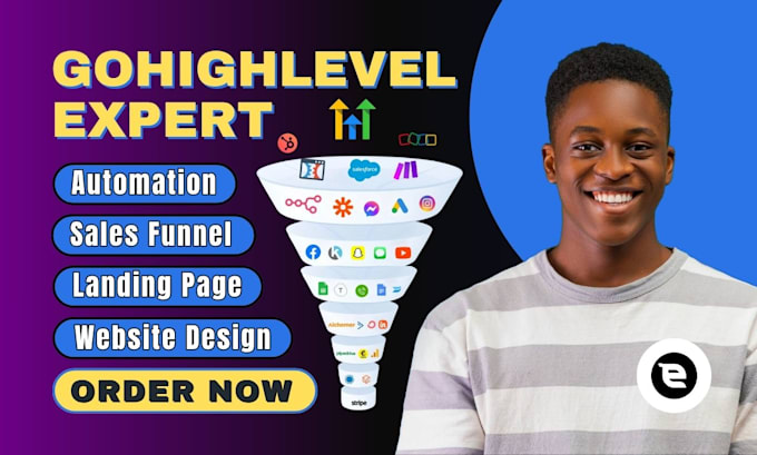 build gohighlevel sales funnel, go high level landing page, ghl website expert