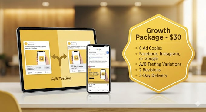 write high converting ad copy for facebook, instagram, tiktok, and google ads