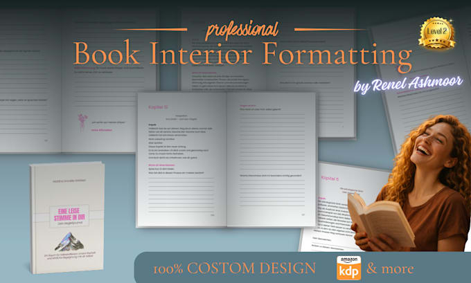 do book formatting and layout design for print and ebook