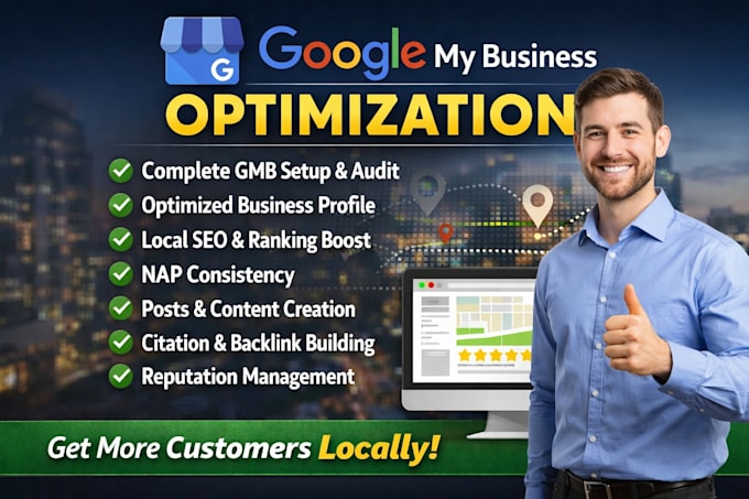 optimize google my business for local seo, gmb ranking and citation