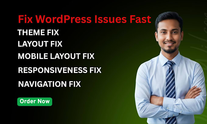 fix wordpress issues, bugs, wordpress help, fix wordpress