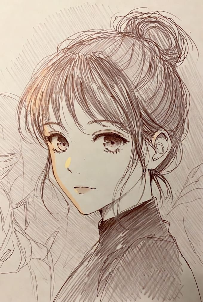 make a creative pencil or digital sketch