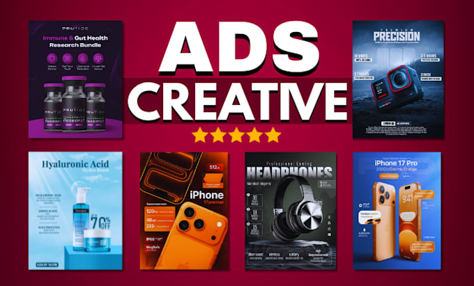design high converting static ads and meta ad creative