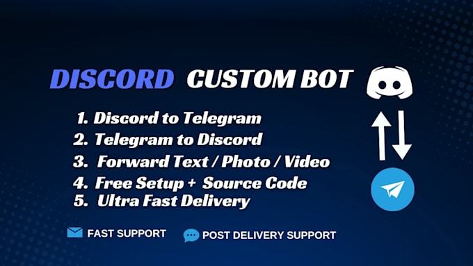 build custom discord to telegram forwarder bot