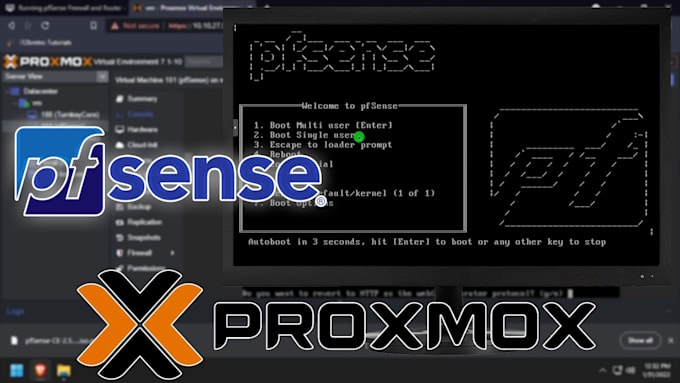 deploy and configure proxmox, nextcloud, coolify, pfsense, netgate, opnsense