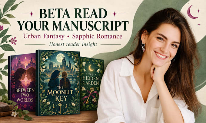 beta read urban fantasy, sapphic romance manuscript with reader insight