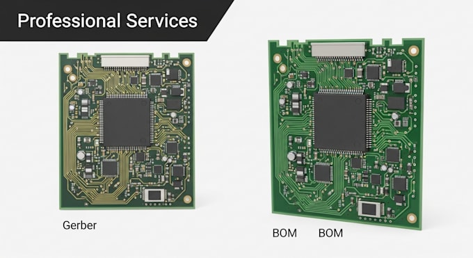 do professional pcb design services layout,gerber, bom,3d models for any project