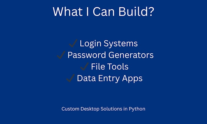 build a python desktop application with modern gui