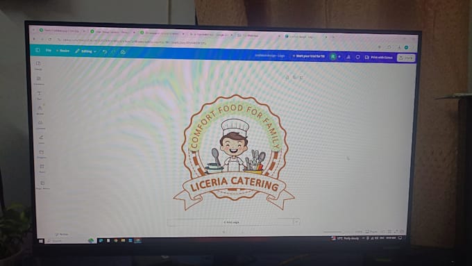 design a unique cartoon and pictorial logo professionally