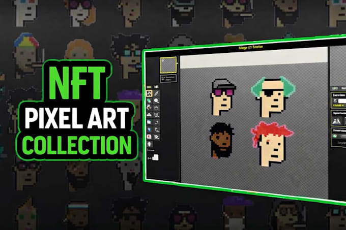 create pixel art nft collection, crypto punk style with traits and metadata