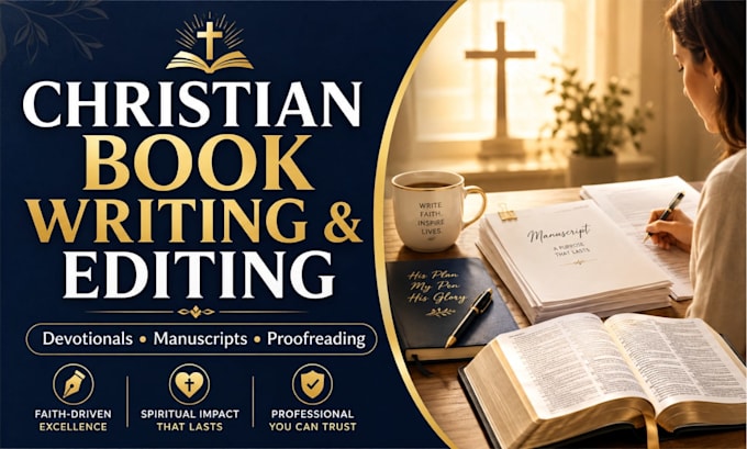write edit and ghostwrite christian books and faith based content and manuscript