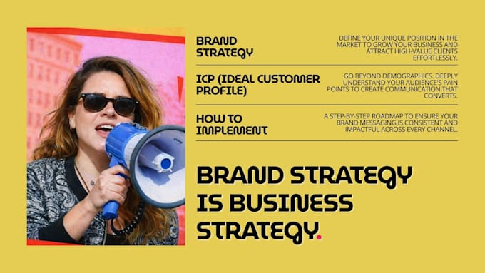 develop brand strategy, define your icp, and create a strategic marketing plan