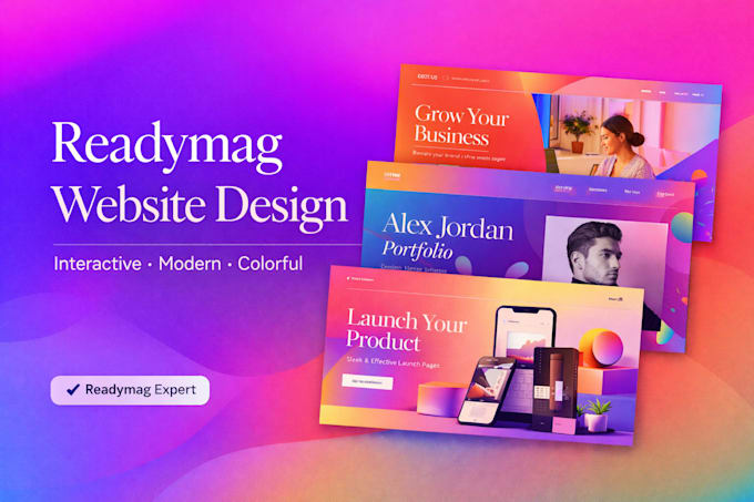 readymag website readymag landing page showit website