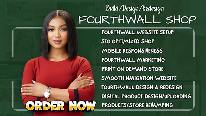 design fourthwall website, pod store fourthwall setup,redesign fourth wall store