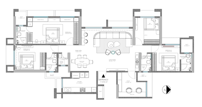 do space planning and design flats