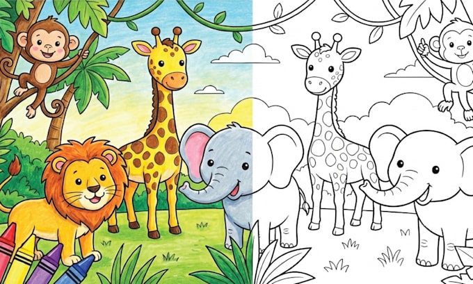 design unique KDP children book illustration