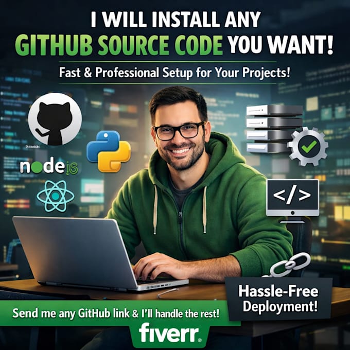 install and setup any github source code on your server
