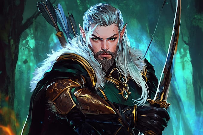 design a dnd character art and dnd character art