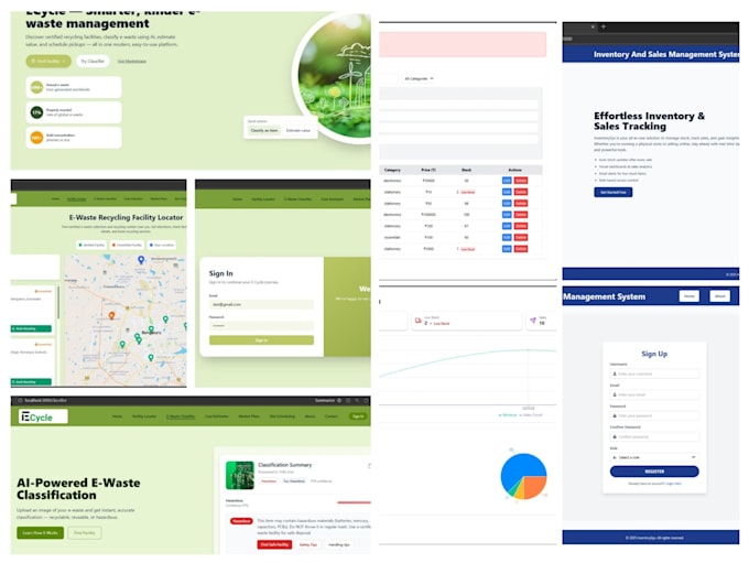 do a custom responsive mern stack web application