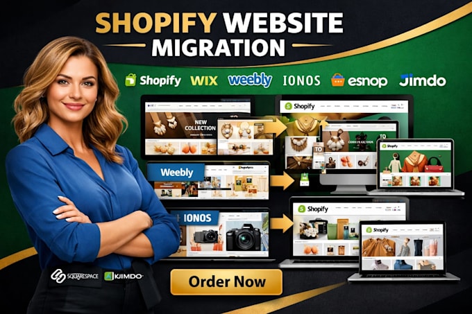 migrate woocommerce wordpress weebly wix copy clone to shopify website migration