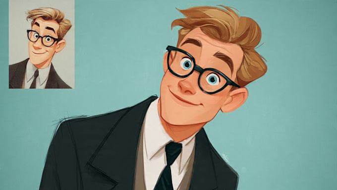 do disney cartoon portrait