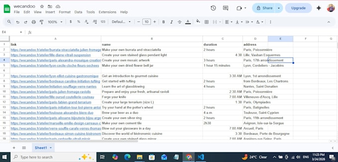 do web scraping by using python
