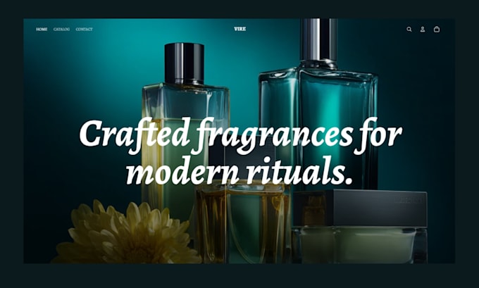 design perfume website fragrance website perfume shopify store cologne website